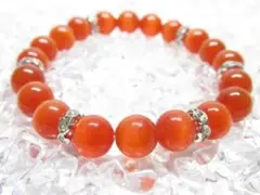 ★【レッドキャッツアイ】 天然石ブレスレットパワーストーン