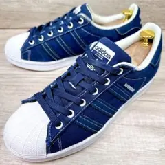 adidas アディダス SUPER STAR スーパースター 紺 24.5