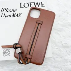 ロエベ iPhone11pro MAX ケース アナグラム チャームストラップ