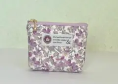 977：ミニミニポーチ　保冷ポーチ　ハンドメイド　リバティ小花柄