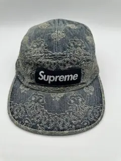 Supreme Bandana Jacquard Denim Camp Cap