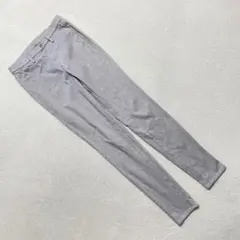 UNIQLO スキニーパンツ グレー ストレッチ スリム コットン Sサイズ