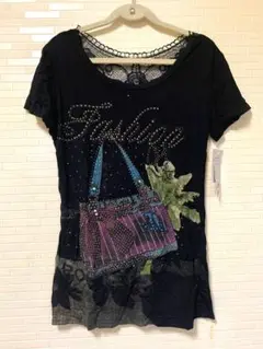 【新品タグ付き】鞄柄スタッズTシャツ