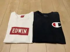 EDWIN & Champion ロゴTシャツセット