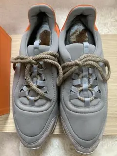 ✨Sail✨HERMES メンズスニーカー オレンジ×エトゥープ 訳あり