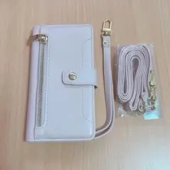 Samsung S23 5G用スマホケース ピンクカード収納