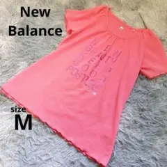 美品　ニューバランス　レディースカットソーMサイズ 半袖　ピンク系