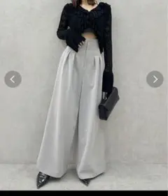 dazzlin ハイウエストワイドパンツ