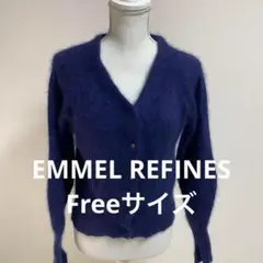 ネイビー Vネック モヘア風カーディガンカジュアルファッション0629