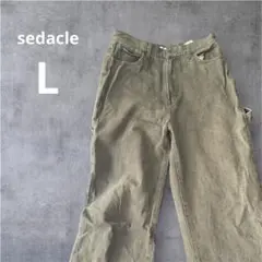 sedacle セダクル　カーキ　デニム ペインターデニム　L