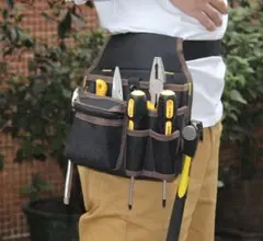 工具腰袋 DIY ウエストポーチ ドライバー工具入れ 大工 作業袋