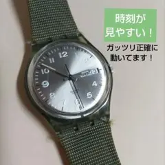 スイス製　メンズ　女子にも♥　日付付き　swatch613　 スウォッチ
