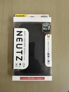NEUTZ ソフトレザーケース ブラック iPhone SE3/SE2/8用