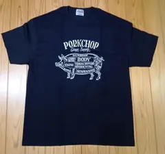 PORKCHOP PORK FRONT TEE 25 BLACK XL