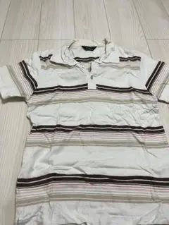 Collins ストライプ ポロシャツ Lサイズ