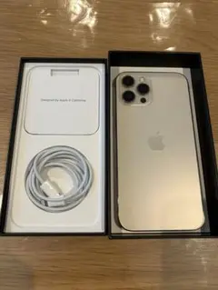 【中古美品】Apple iPhone12ProMax ゴールド 256GB