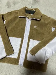 超美品！adidas フリースジャケット ブラウン/パープル