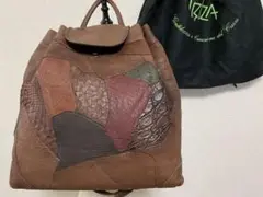 IBIZA イビサ イビザ パッチワーク レザーリュック バッグ