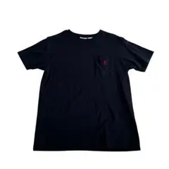 グラミチ GRAMICCI ブラックTシャツ 左胸ポケット付き