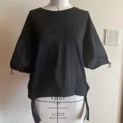 Bell Pony ベルポニー 異素材切替 ブラック カットソー　tシャツ
