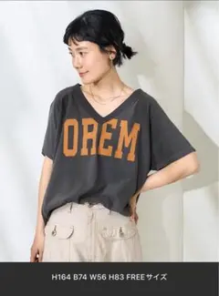 フリークスストア　新品未使用　ヴィンテージライク VネックロゴTシャツ