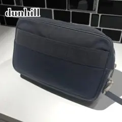 ダンヒル　ブラック　クラッチバッグ　シルバー金具　ビジネス