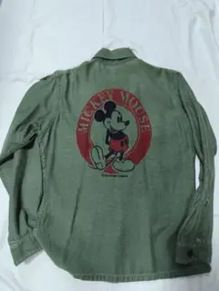 ユーティリティ シャツ 70s U,S ARMY disney Mickey
