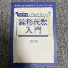 大学1年生もバッチリ分かる 線形代数入門