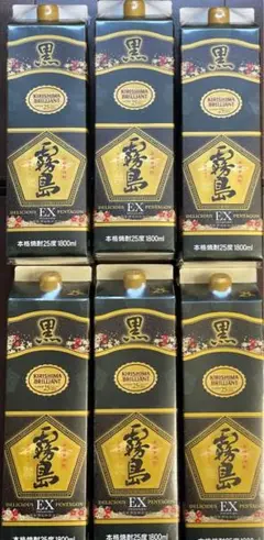 黒霧島EX25度1800ml6本