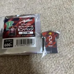 【2 安西幸樹】　25プレイヤーズピンバッジ