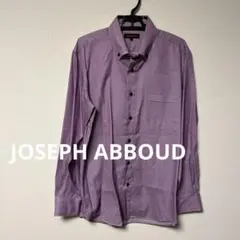 JOSEPH ABBOUD パープル チェック柄 シャツ LL