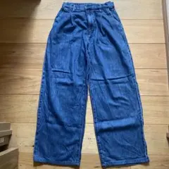 ユニクロドレープデニムタックパンツ XS