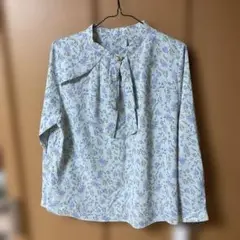 sunfel du 花柄長袖ブラウス