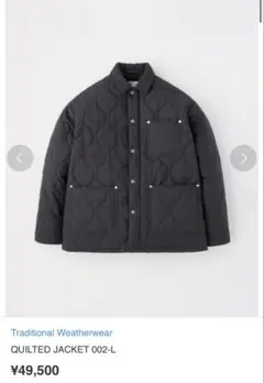 トラディショナルウェザーウェア　QUILTED JACKET 002-L