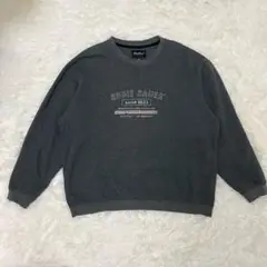 エディーバウアー (L) ロゴ スウェット トレーナー ゆるだぼ 古着