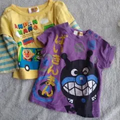 80アンパンマンバイキンマンTシャツ２枚セット