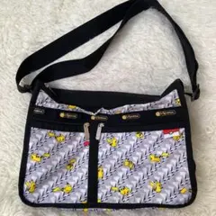 【美品】ポケモンコラボ　ピカチュウモノグラム レスポートサック　ショルダーバッグ