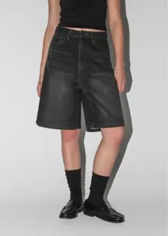 BLACKUP [B-DENIM] WASHING HALF PANTS 023