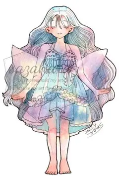 【ドローイング②】手描き　イラスト　オリジナル　OC　天使