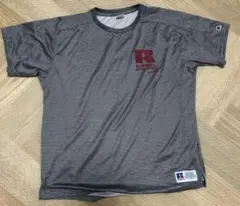 グレー ストライプ Tシャツ Rロゴ