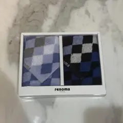 renoma paris ハンカチ2枚　紳士服　ゴルフ　タオルハンカチ