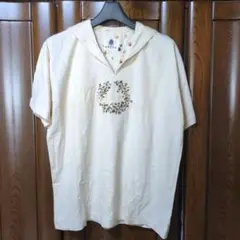 KEITY フラワー刺繍 セーラーTシャツ