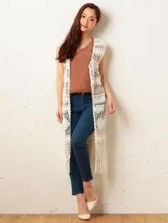 ROYAL PARTY かぎ編みジレ