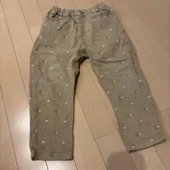 petit main 動物柄 キッズパンツ ベージュ　おさるのジョージ