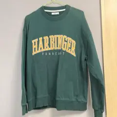 Quash カレッジロゴ トレーナー 緑