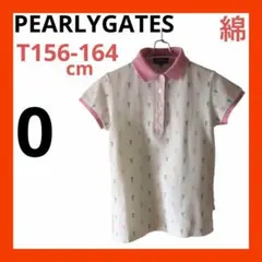PEARLYGATES パーリーゲイツ　レディース半袖ポロシャツ　S ベージュ
