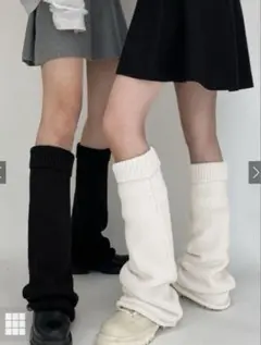 GRL ニットレッグウォーマー ブラック