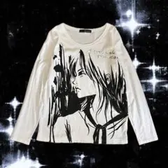 アニメT 長袖ロンT　y2k 平成ファッション　希少品　お兄系
