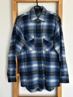 90's・オシュコシュ・オンブレチェック・ウールワークシャツ・未使用品