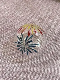 [新品] 福島 会津喜多方 蒔絵ビードロ浮き玉 小＊クリア 花火